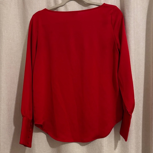 Ann Taylor Vibrant Red Blouse - Picture 4 of 7